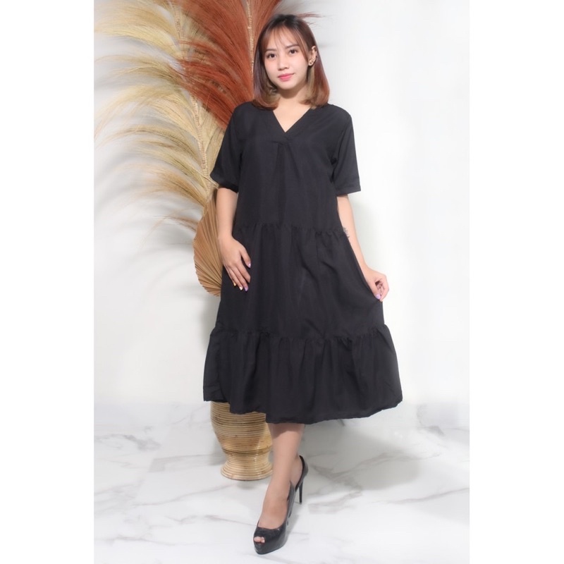 Dress/Terusan/Baju wanita korea style midi - Lula Dress