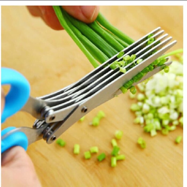 

HOME-GUNTING 5 LAYER SCISSORS FIVE LAYER PEMOTONG SAYURAN BAWANG PRAKTIS