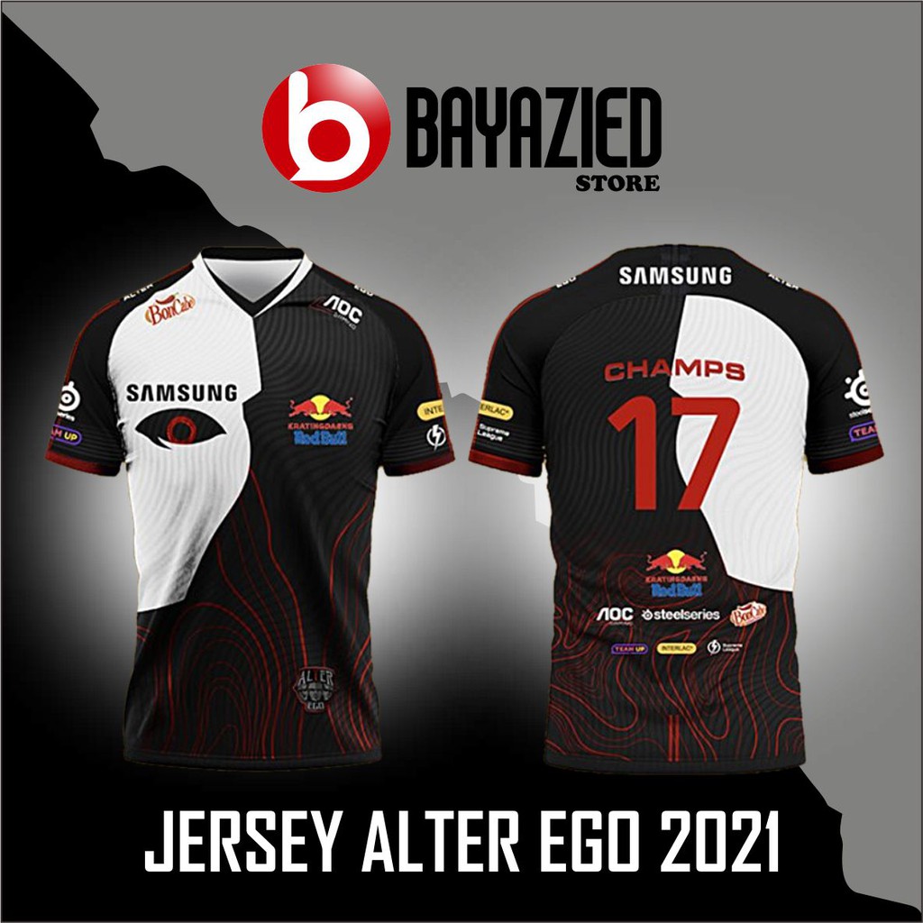 Jersey Alter Ego Terbaru 2021 baju kaos gaming esport mobile legend AE bisa ganti nama bonus stiker