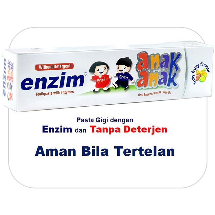 ENZIM Pasta Gigi Anak Orange / Strawberry 42g / 63g