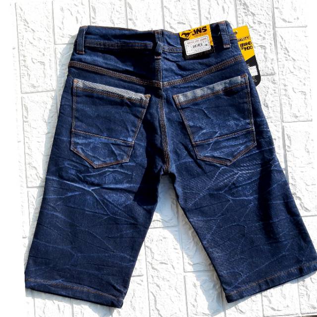 CELANA JEANS PENDEK STRET BAHAN MELAR