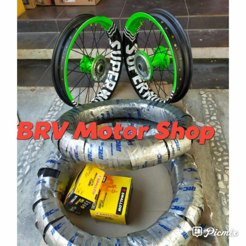 Paketan SuperMoto Honda Crf 150L Ples Ban Full Set Ring 17