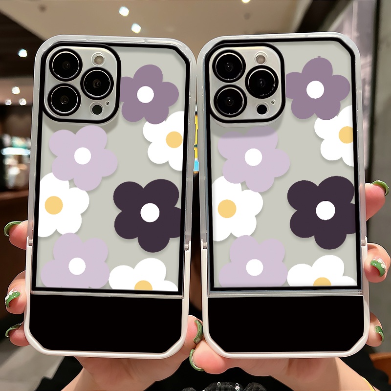 Soft Case TPU Transparan Shockproof Motif Bunga Untuk iPhone 13 12 11 Pro X XR XS Max SE 2020 6 6S 7 8 Plus