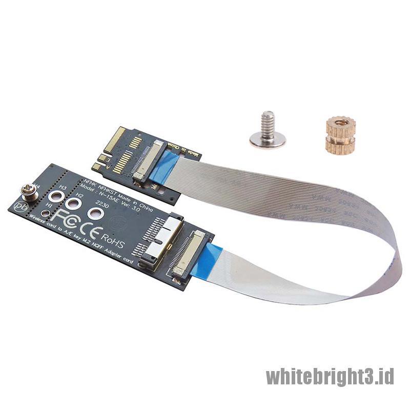 &lt; White3 &gt; M.2 Adapter Kunci A + E Ke Kartu Wifi BCM94360CD BCM94331CD