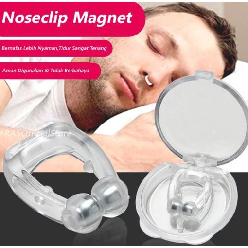 Snore Stopper Nose Clip With Magnetic Alat Anti Ngorok Anti Dengkur Original