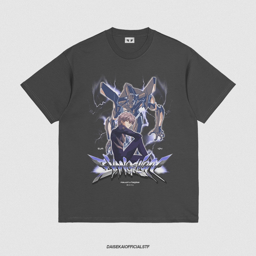 NAGISA EVANGELION DAISEKAI VINTAGE OVERSIZE TEE