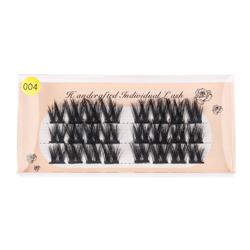 Individual Lashes Clusters Eyelash Extension Dovetail Segmented Lashes 24 Volume Natural Segmented Eyelashes Bundles New Hotting