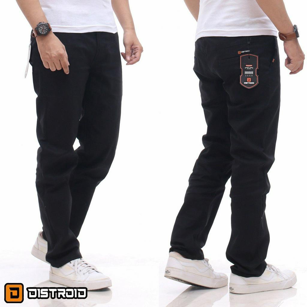 Celana Chino Panjang Pria Cino Pant Panjang Distro Premium Slimfit Kancing Size 28-38