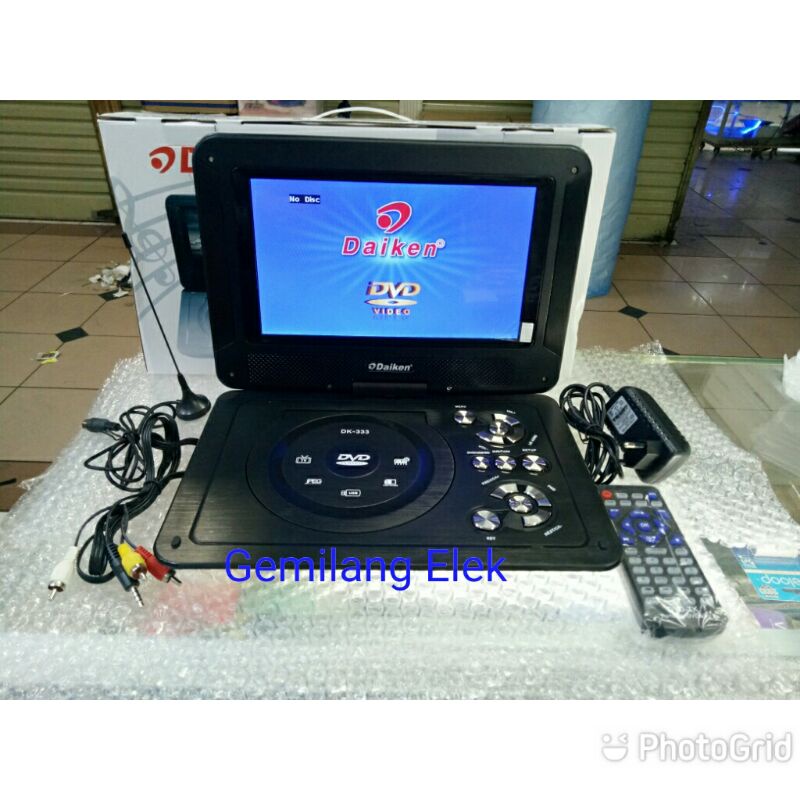 PORTABLE DVD TV RADIO USB DAIKEN 9 INCH