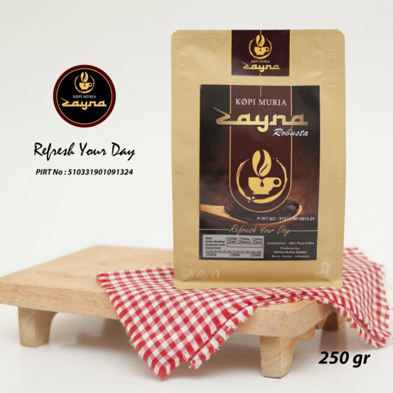 

Kopi Muria ZAYNA Robusta bubuk 250gr