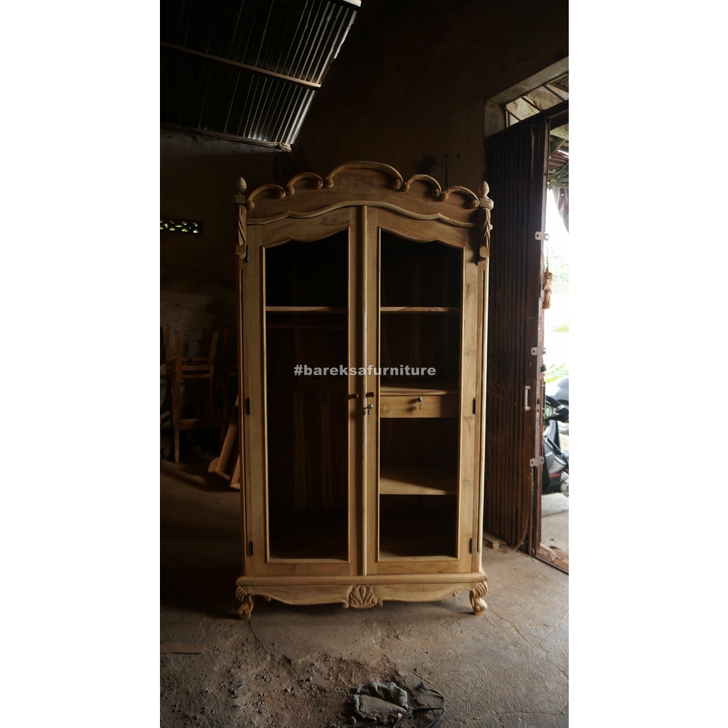 LEMARI UKIRAN 2 PINTU JATI TPK LEMARI MINIMALIS 3 PINTU LEMARI 4 PINTU UKIR LEMARI TELPON BRITISH TE