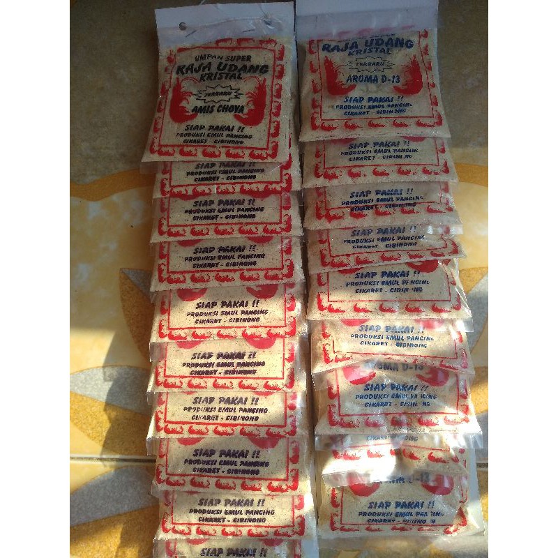 umpan super raja udang kristal amis cohya/ aroma D-13