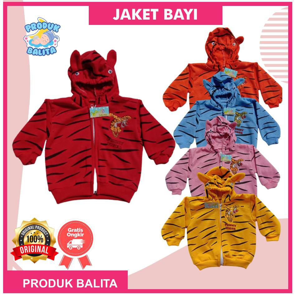 Jaket Bayi Perempuan Laki Baru Lahir Lucu Murah-TIGER