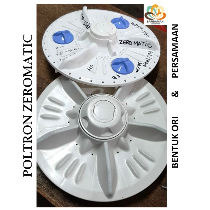 PULSATOR MESIN CUCI DIAMETER 34 CM AS GERIGI 11 POLYTRON ZEROMATIC