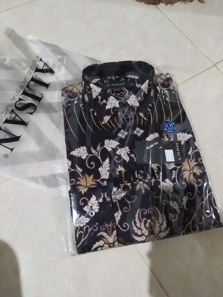 Kemeja Batik Pria Lengan Panjang Slim Fit Batik Pria Lengan Panjang Modern