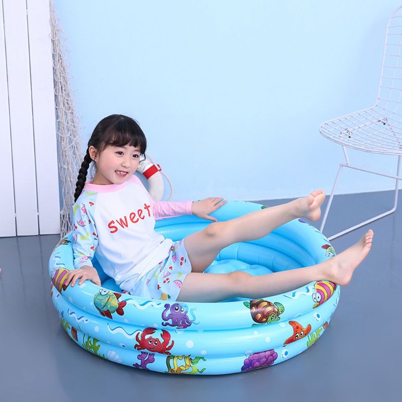 Mary 1 Set Kolam Renang Bayi / Anak Bentuk Bulat Inflatable Untuk Musim Panas