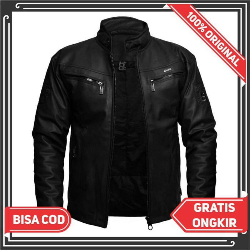 COD Jaket Motor Touring Pria Terbaru Murah Hitam Karlit Import ORIGINAL
