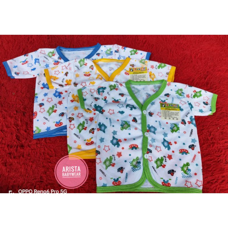 ARSELbaby - atasan baju bayi putih motif