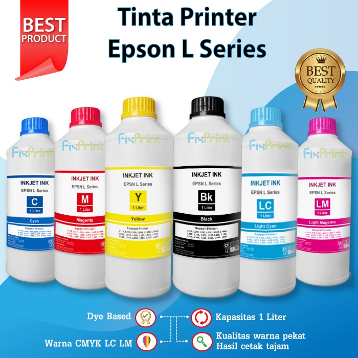 Tinta Epson L Series Pengganti 664 003 1 Liter Refill Ink Printer L110 L120 L121 L210 L220 L300 L310 L350 L355 L360 L365 L380 L385 L405 L485 L550 L555 L565