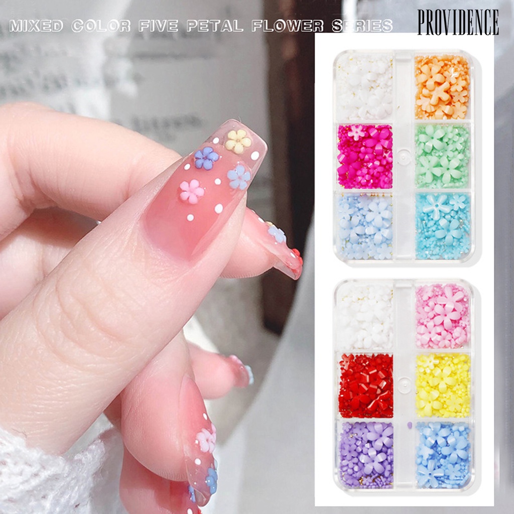 1 Set Ornamen Bunga Bahan Resin Untuk Dekorasi Nail Art