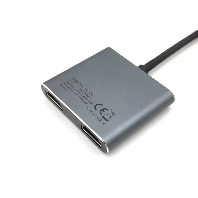 usb3.1 Type-c thunderbolt to hdtv dual x2 converter adapter netline mst 2in1 hub 4k 2K 60hz