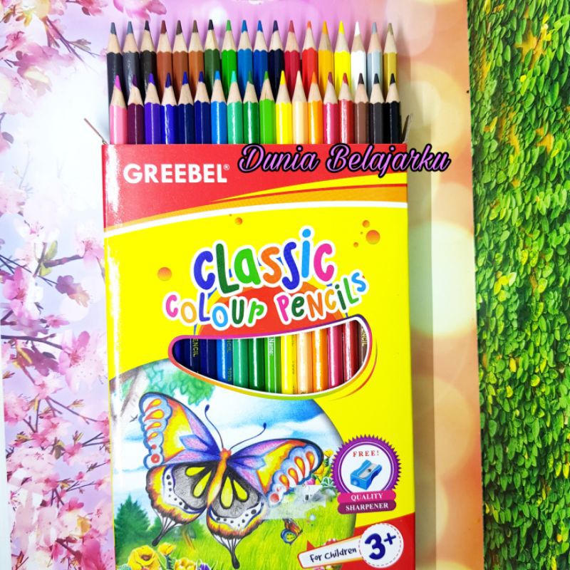 

Pensil Warna Greebel 36 Warna Classic BONUS RAUTAN 7036 / Colour Pencil Greebel 36 / Original