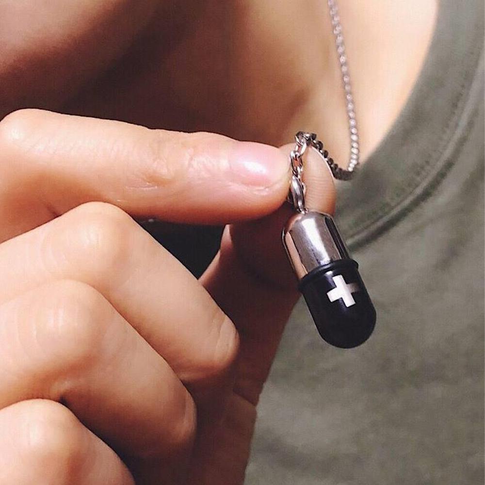 Nickolas1 Pill Kalung Baru Keren Wanita Tempat Parfum Abu Vial Kenang Kenangan Kremasi Guci Liontin