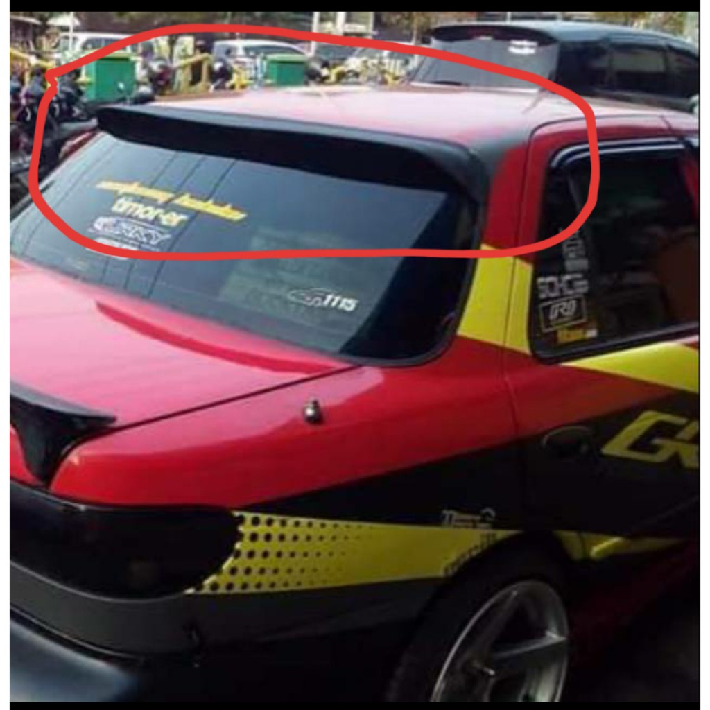 Jual Aksesoris Eksterior Modifikasi Variasi Modif Mobil Racing Sporty Topi Rear Visor Timor Elegan Mevvah Indonesia Shopee Indonesia