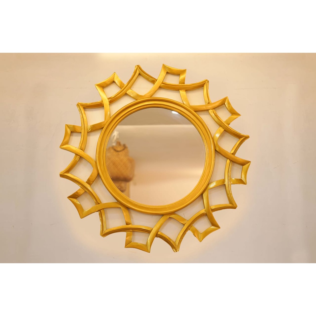 Cermin Dinding Kayu Jati