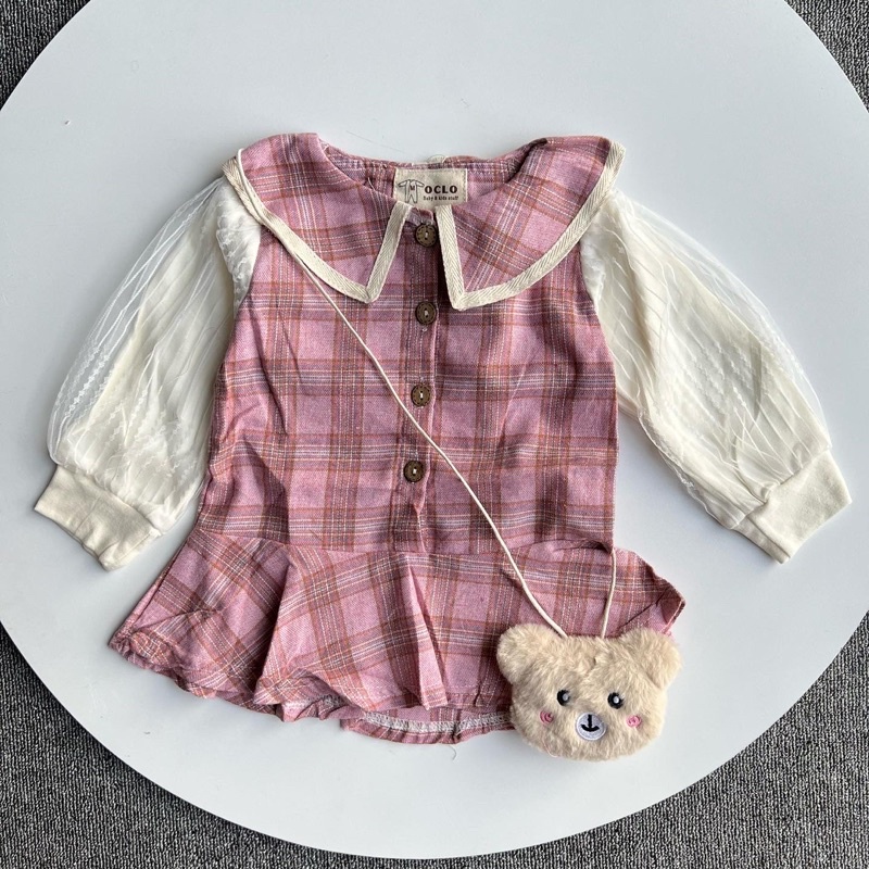 Tartan Flanel Dress Anak