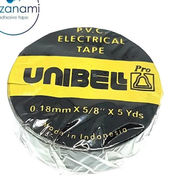 

Miliki - 1 PACK 1 LUSIN Unibell 18MM X 5 Yard Isolasi Listrik Kabel Electrical Tape sazanami