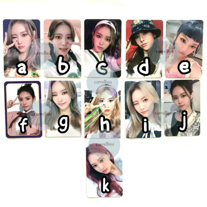 Photocard pc album benefit weeekly zoa monday soeun play game we play appmus makestar yglobal mmt