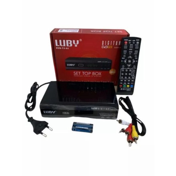 Receiver TV Digital Set Top Box Luby Full HD DVB T2-01 T2-03 T2-02 STB DVBT2 LUBY