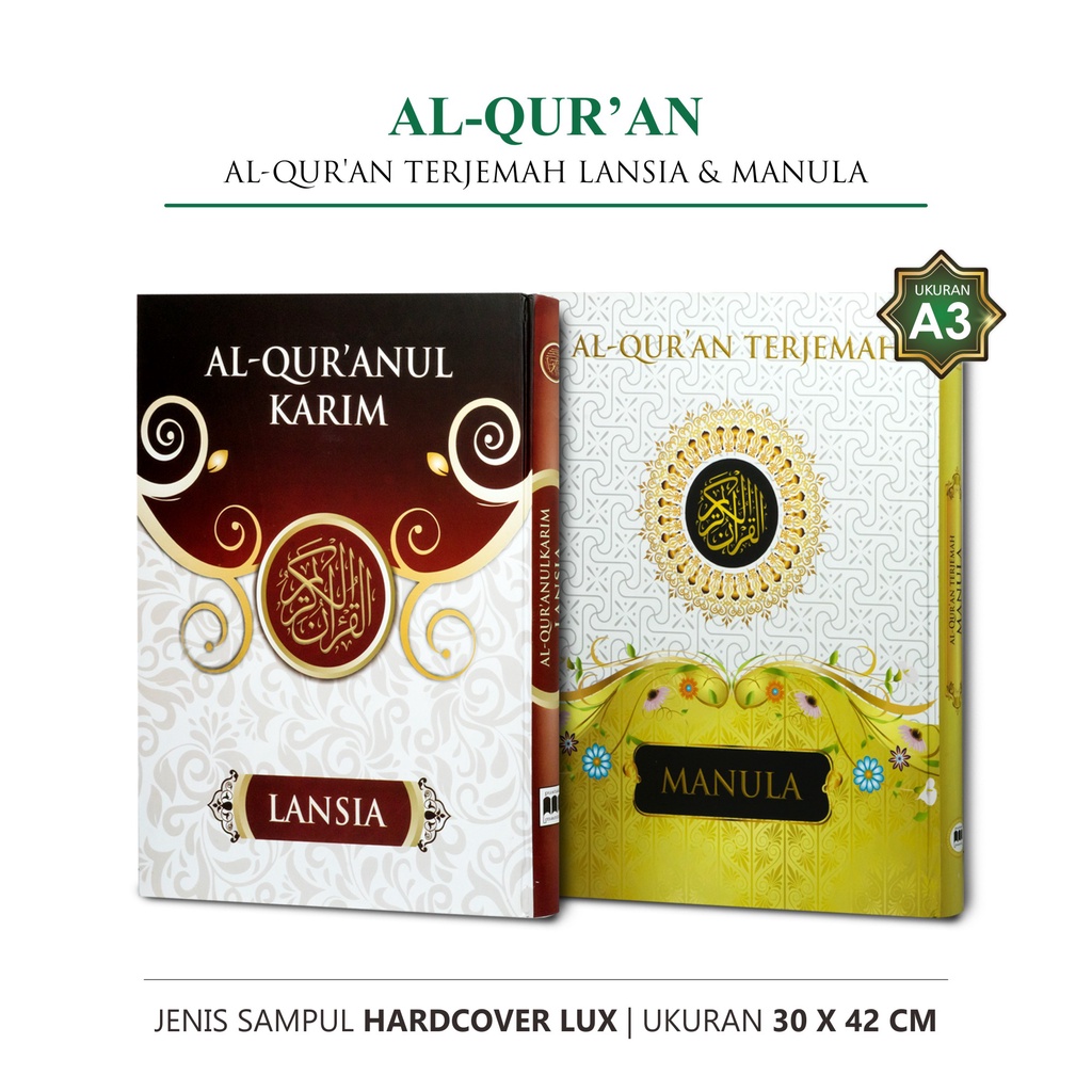 Al Quran Besar Terjemah Tajwid Alquran Besar Lansia Non Terjemah Manula Quran Jumbo Dengan Huruf Uku