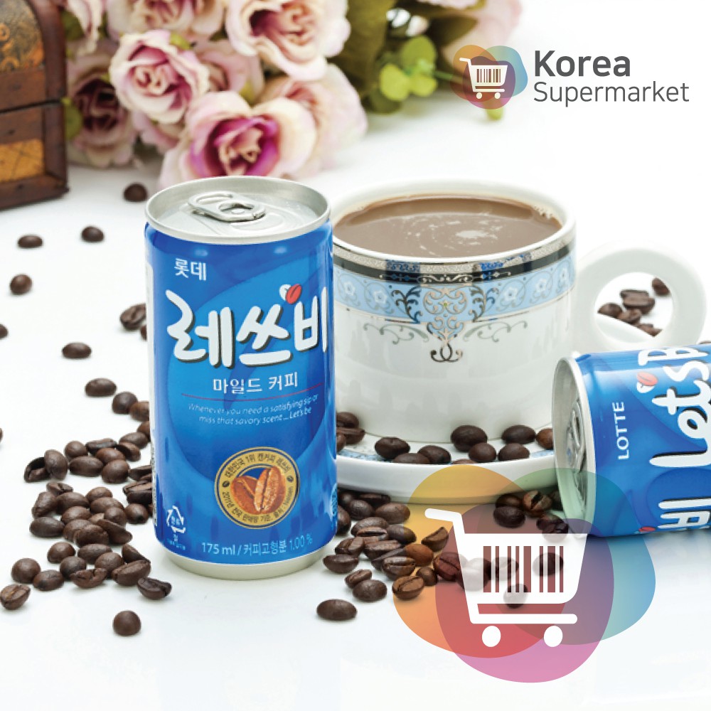 Lotte Let's Be Mild Coffee 175 ml/Kopi Susu Original Asli Korea