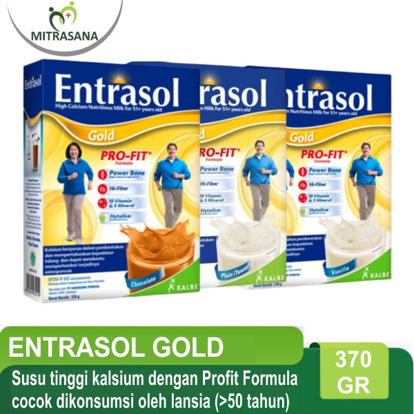 

Entrasol Gold Original (plain) / Cokelat / Vanila 340 gr