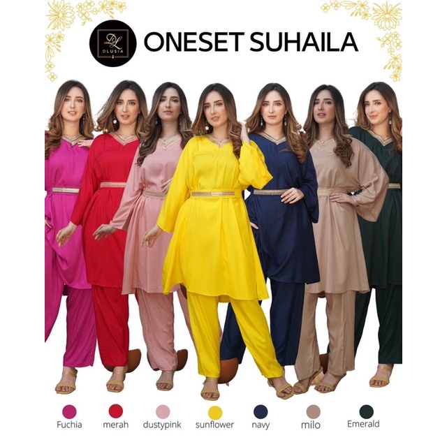 Daster Arab Dlusia SUHAILA Baju Setelan Rayon Big Size Jumbo