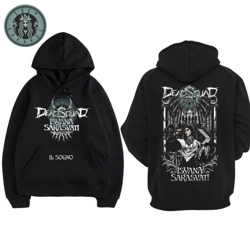 Jaket Hoodie DEADSQUAD X ISYANA SARASWATI Limited Edition Best Seller Termurah zipper musik rock jac