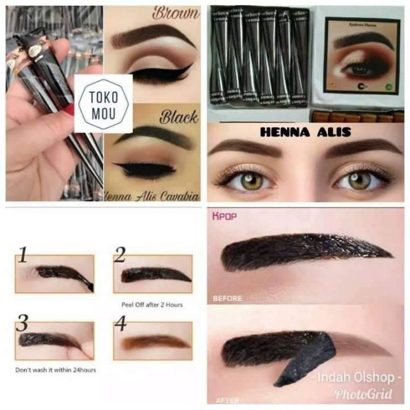 Henna Alis Tahan Lama Seperti Sulam Alis