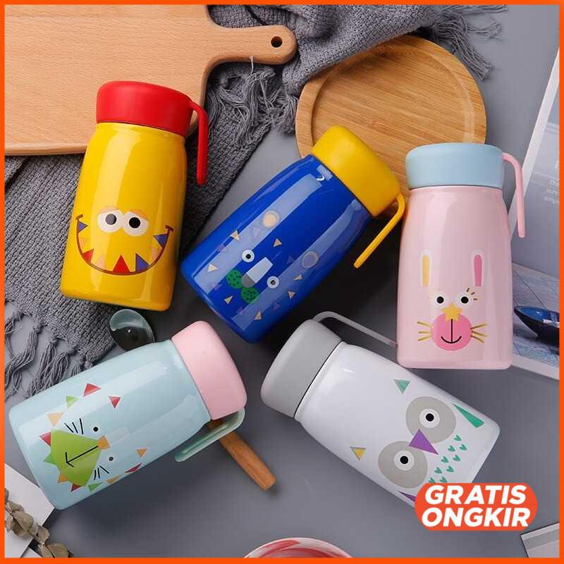 Botol Minum Thermos Anak Lucu Stainless BPA Free 380ML - XJX1304