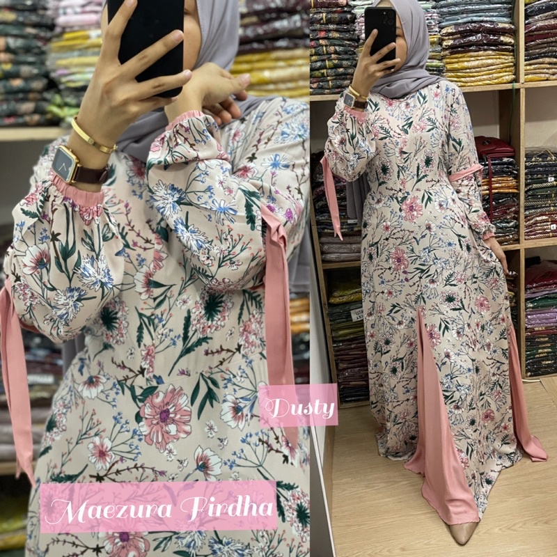 Daster arab MAEZURA FIRDHA Dress Rayon Motif Super klok