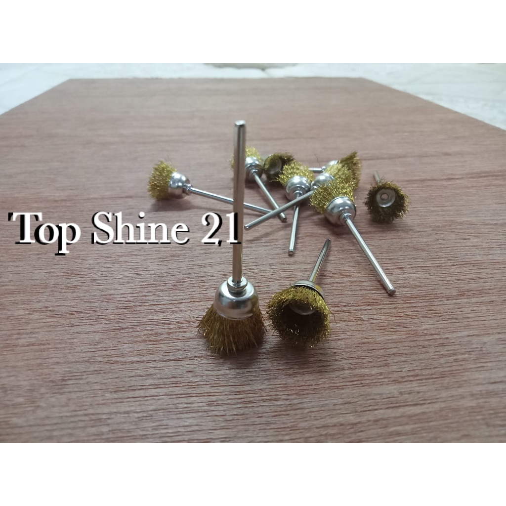 Mata Bor Sikat Kawat Mangkok Kuningan/Sikat Kawat Mangkok Kasar