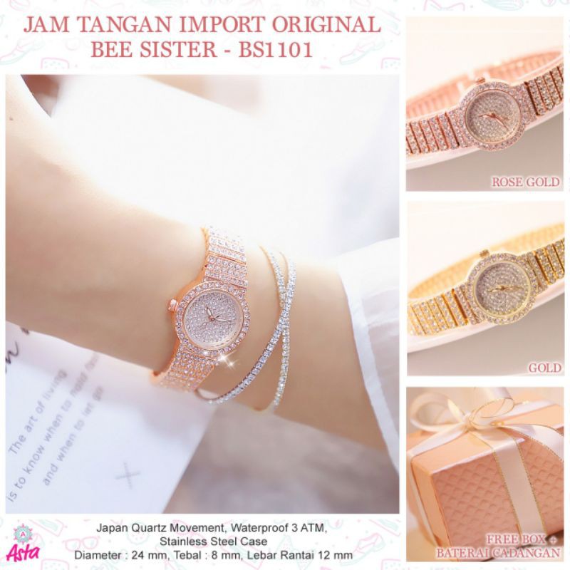 JAM TANGAN IMPORT BS1101 ORI BEE SISTER