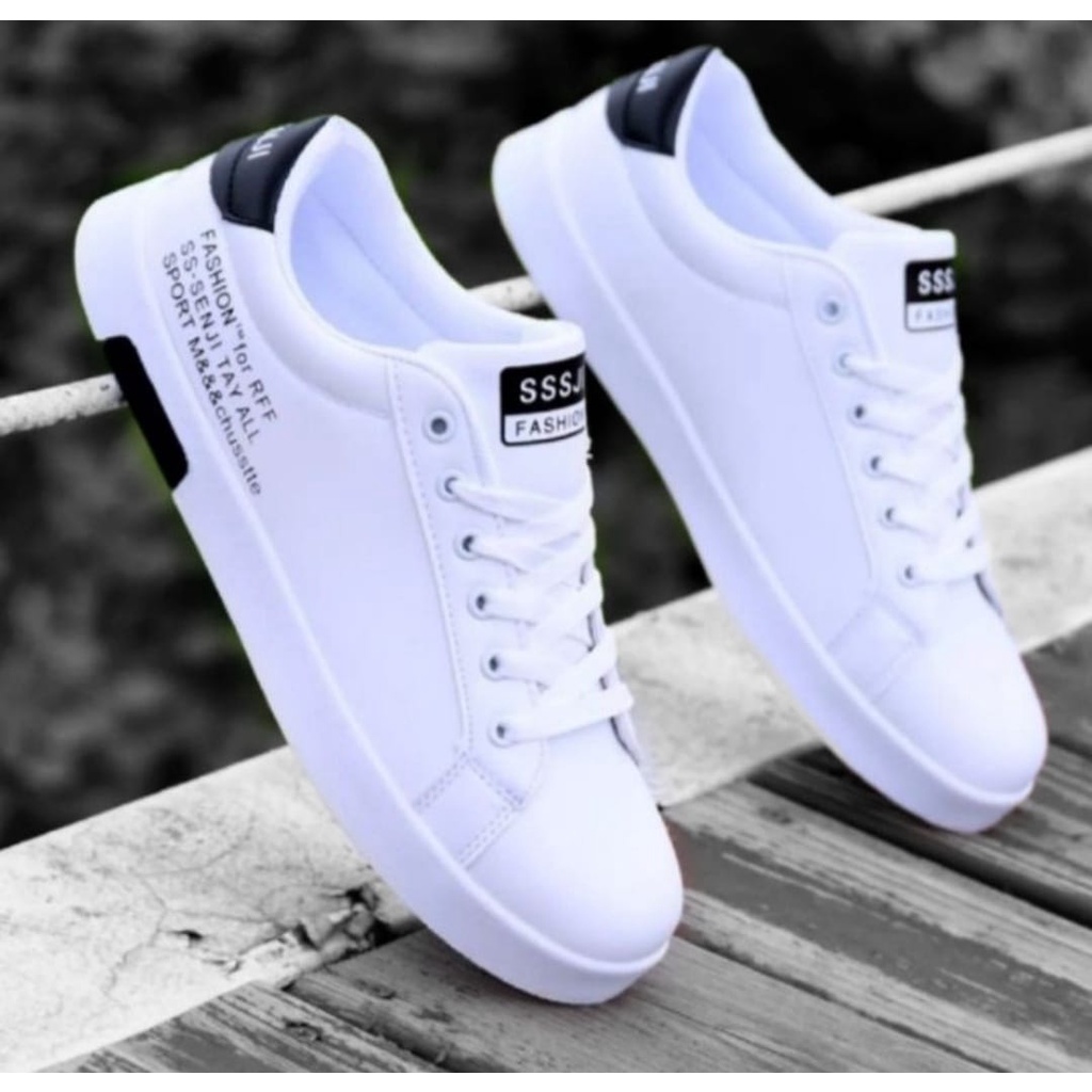 Sepatu sneakers pria sepatu casual putih keren senji TAY ALL
