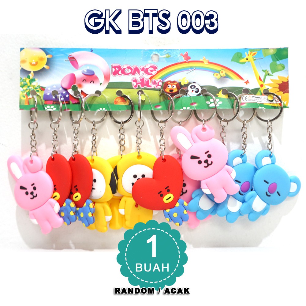 Gantungan Kunci BT21 - gantungan kunci BT21 murah gantungan kunci lucu - satuan - GK BT21 003