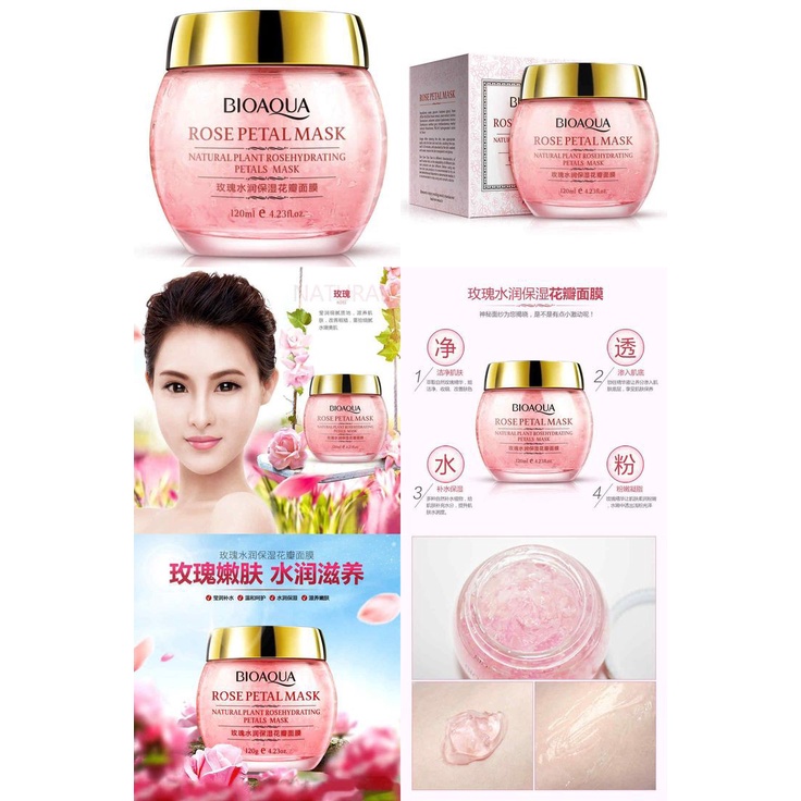 Masker Wajah Rose Petal/Masker Kelopak bunga mawar Osmanthesus Masker pemutih wajah