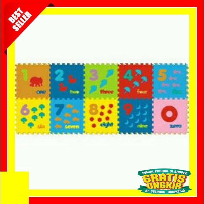 PUZZLE ALAS LANTAI MODERN  EVAMAT / TIKAR KARPET ANGKA GAMBAR 123 EXCLUSIVE