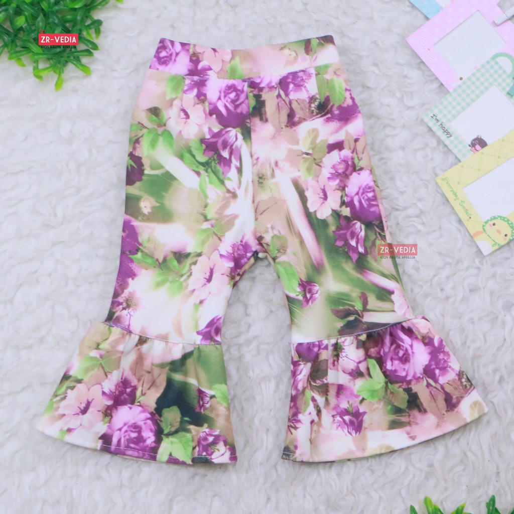 Trumpet Pants 6-7 Tahun / Celana Cutbray Adem Anak Perempuan Legging Cewek Motif Lucu Girl Panjang