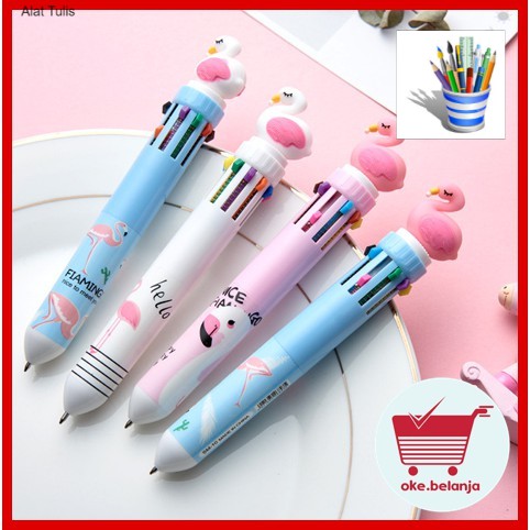 

Promo Alat Tulis Pulpen 10 Warna Bulat Karakter Angsa Lucu 0.7mm OK0004