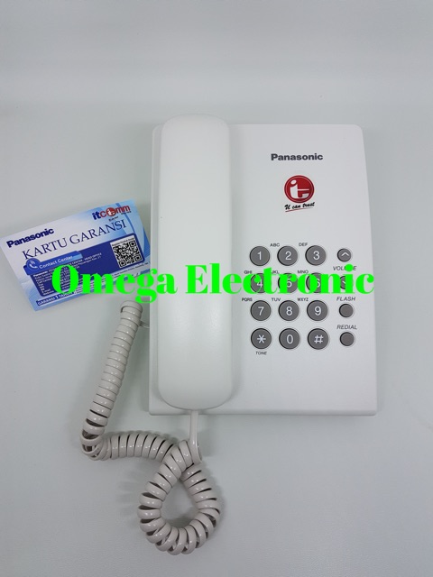 Telephone Panasonic KX-TS505MX - Pesawat Telepon Rumah Kantor Single Line Analog